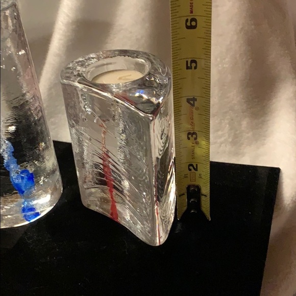 Heavy Lead Crystal “Sweetheart” Candle Set- Art - Picture 9 of 13